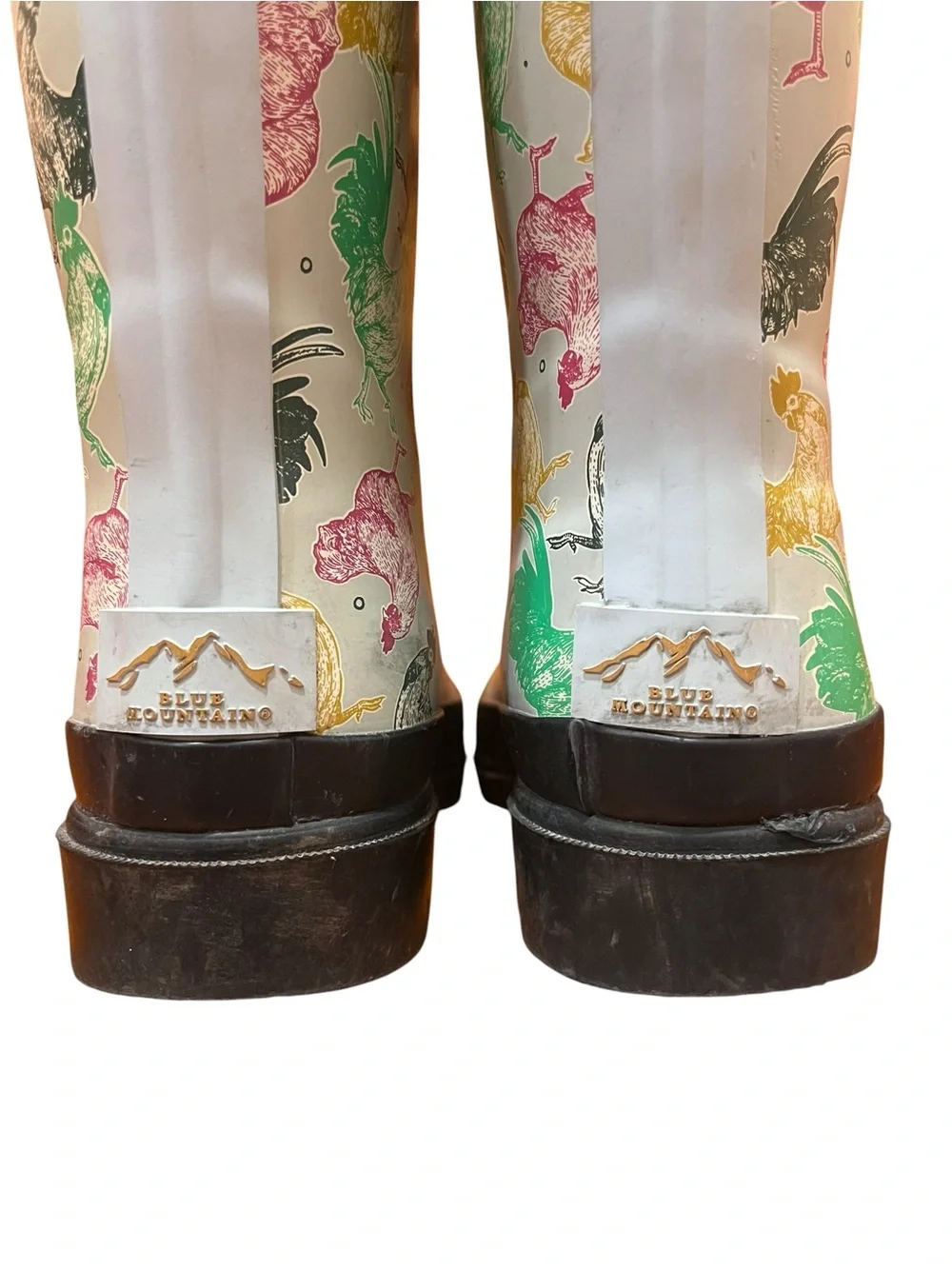 Blue Mountain Waterproof Boots Chicken Rain Garden Outdoor Tall Rubber Graphic 6